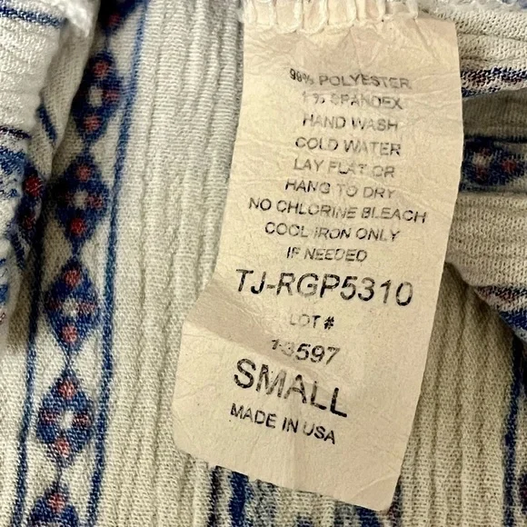 ELAN Aztec Southwest Mini Dress Women’s S | Boho Festival Swing Shift Resort - Picture 7 of 9